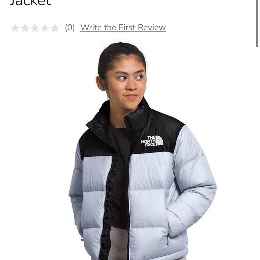 The North Face Kids' Black and Blue Gray Puffer Jacket